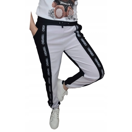 CARGO damskie spodnie bojówki dresowe joggery M/L