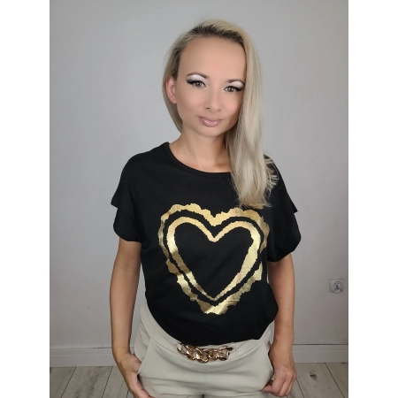 T-shirt koszulka złoty motyw  rozm  2XL- 4XL